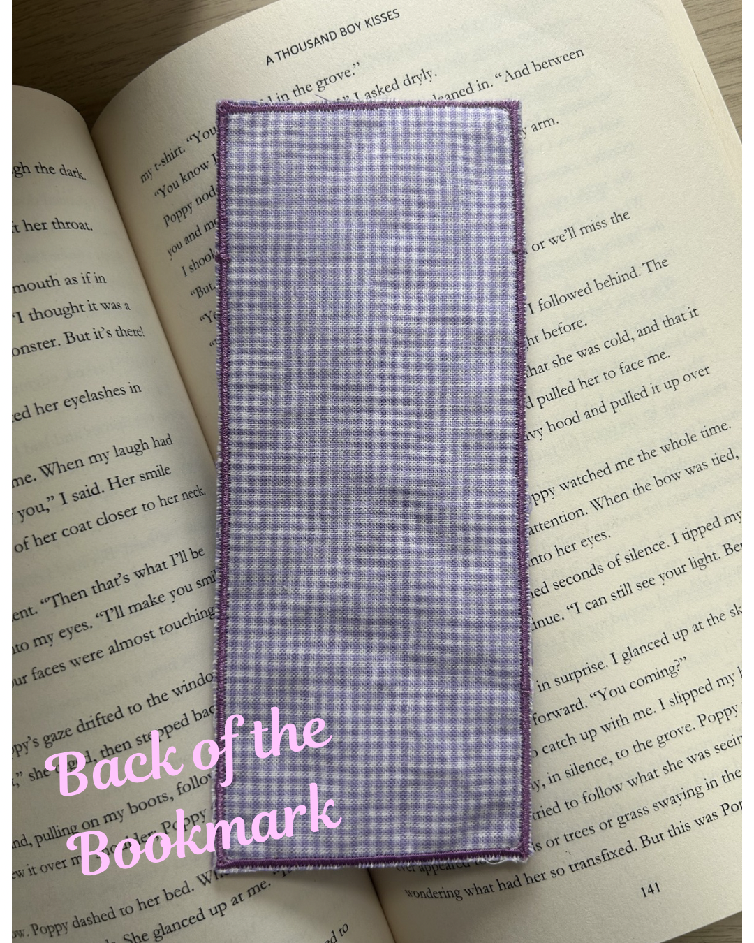 ‘Book Lover’ embroidered bookmark