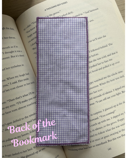 ‘Book Lover’ embroidered bookmark