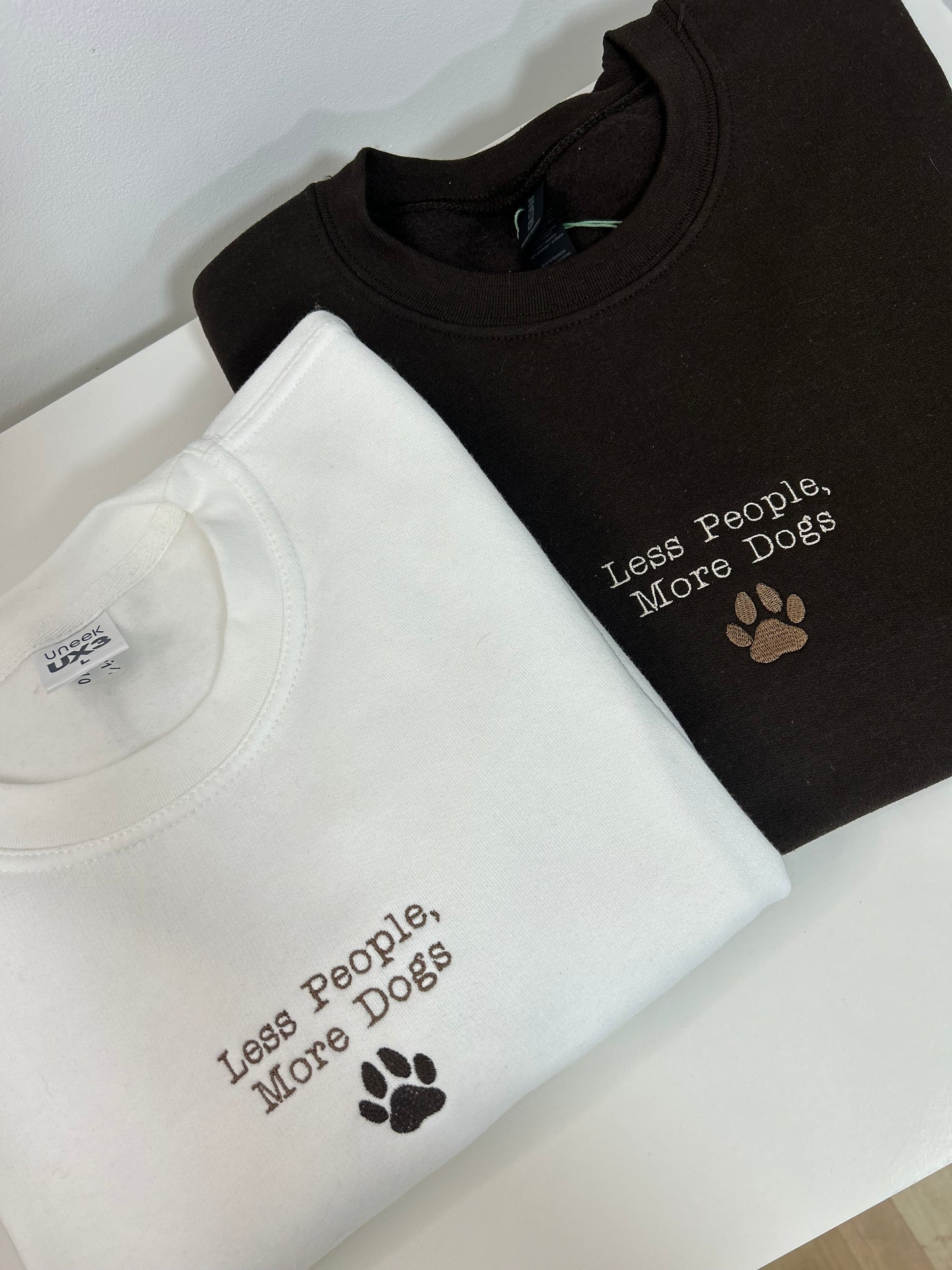 Less People, More Dogs sweatshirt