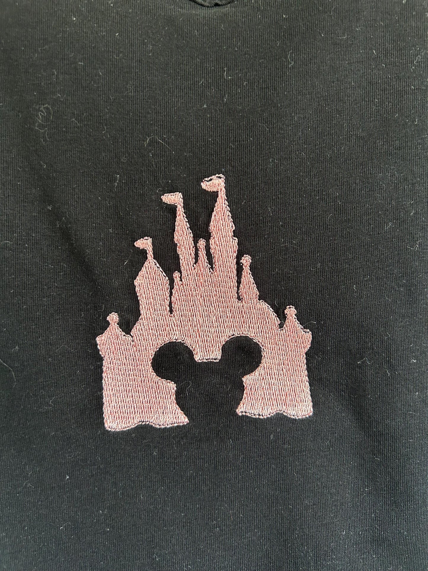 Disney princess castle embroidered top/vest/tank