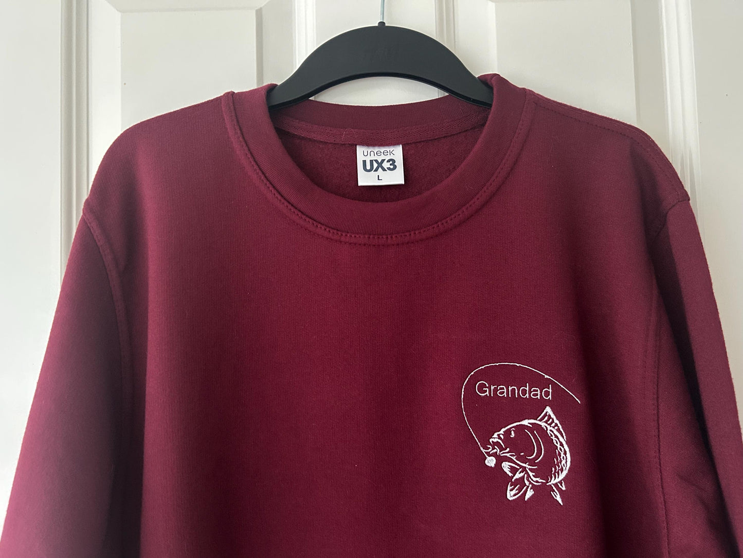 Carp Fishing embroidered hoodie/sweatshirt