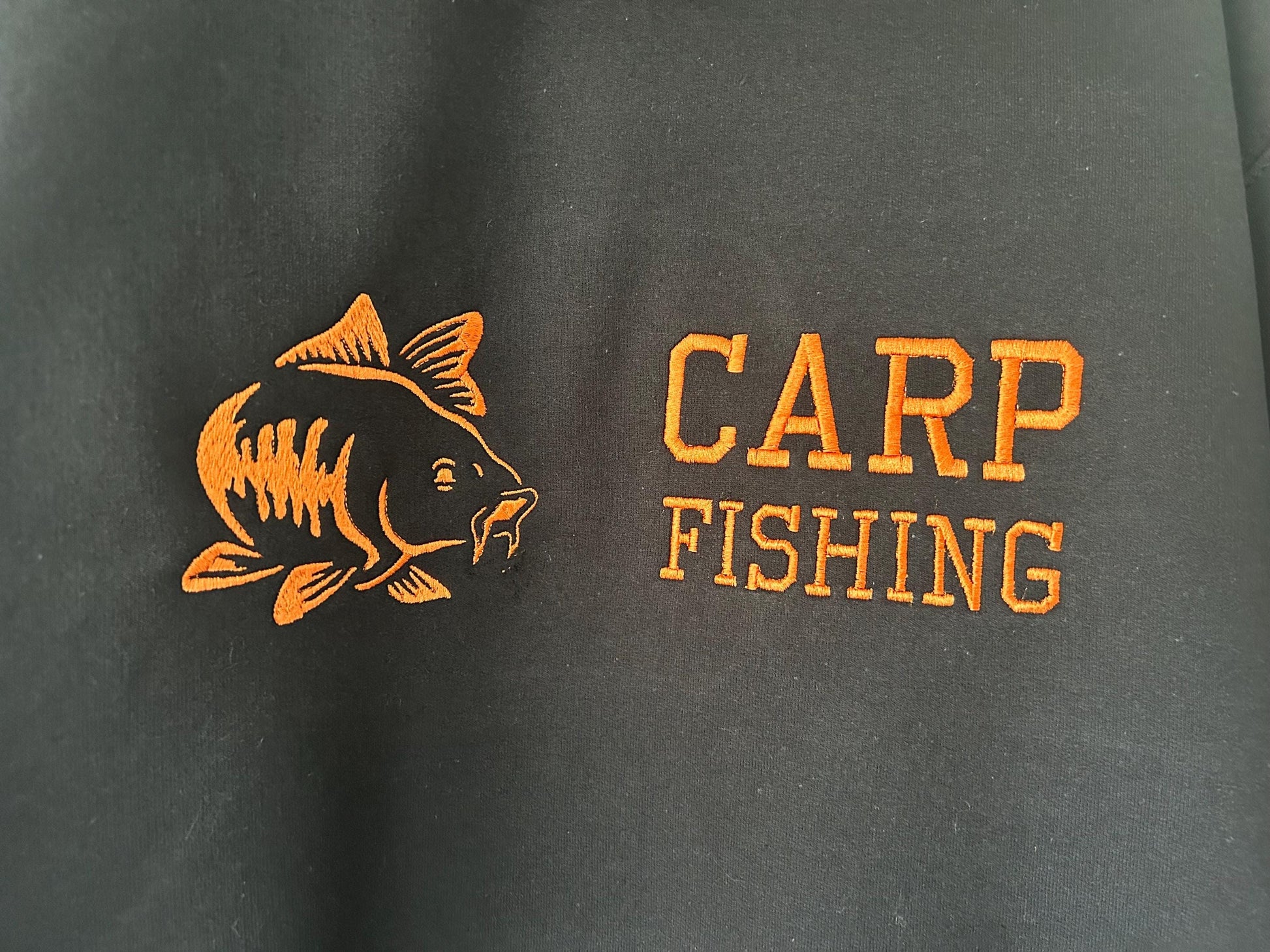 Carp Fishing embroidered hoodie/sweatshirt