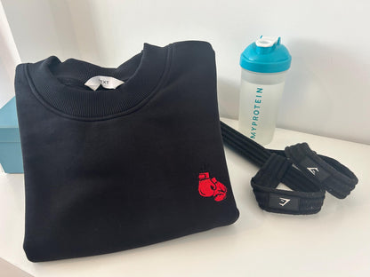 Boxing Gloves embroidered sweatshirt