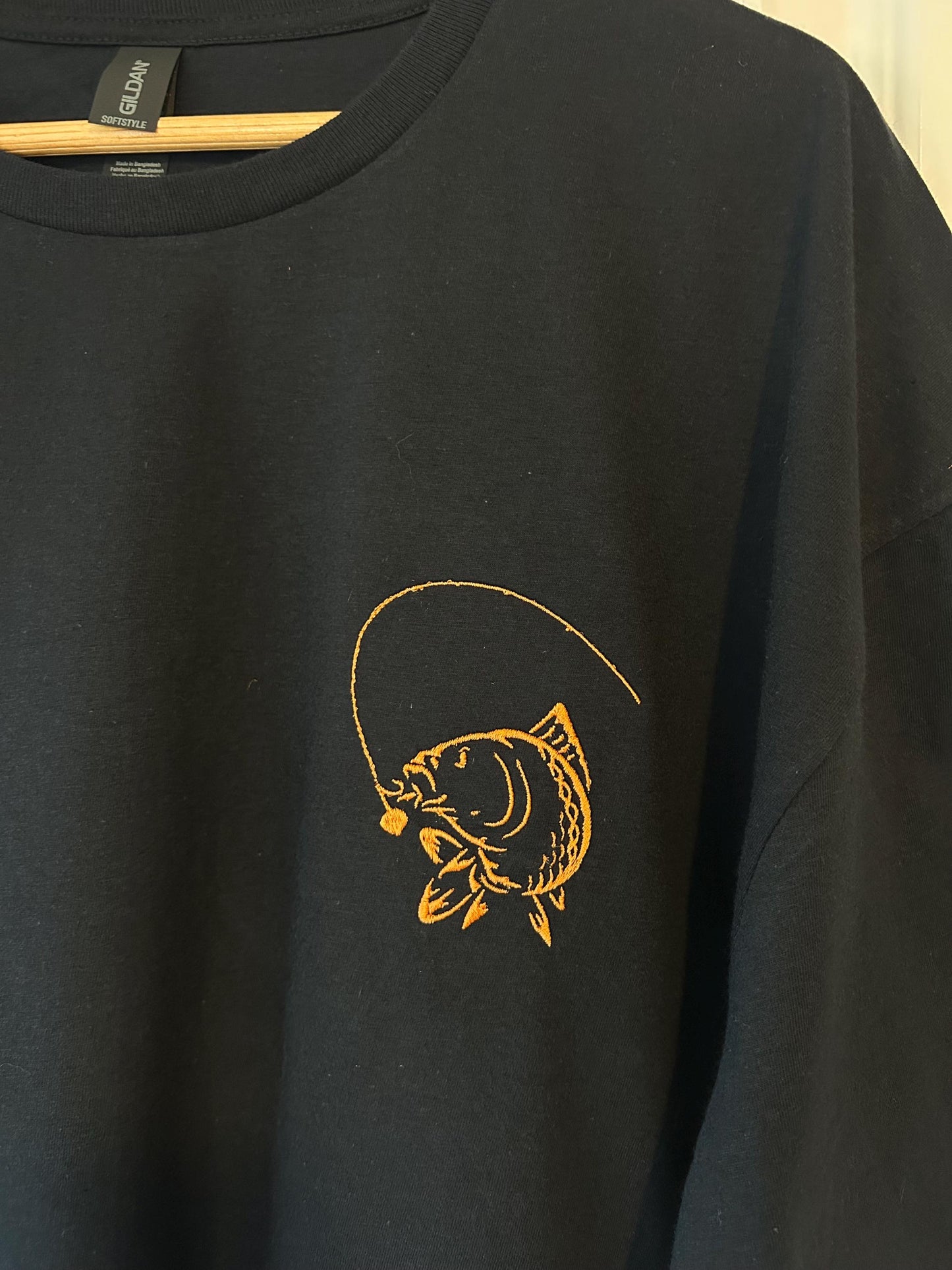 Carp Fishing embroidered T-shirt