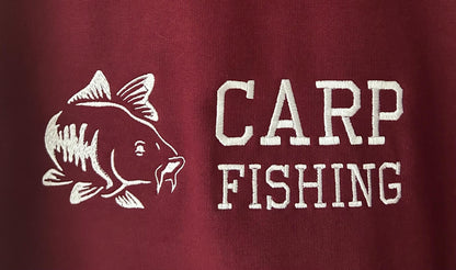 Carp Fishing embroidered hoodie/sweatshirt