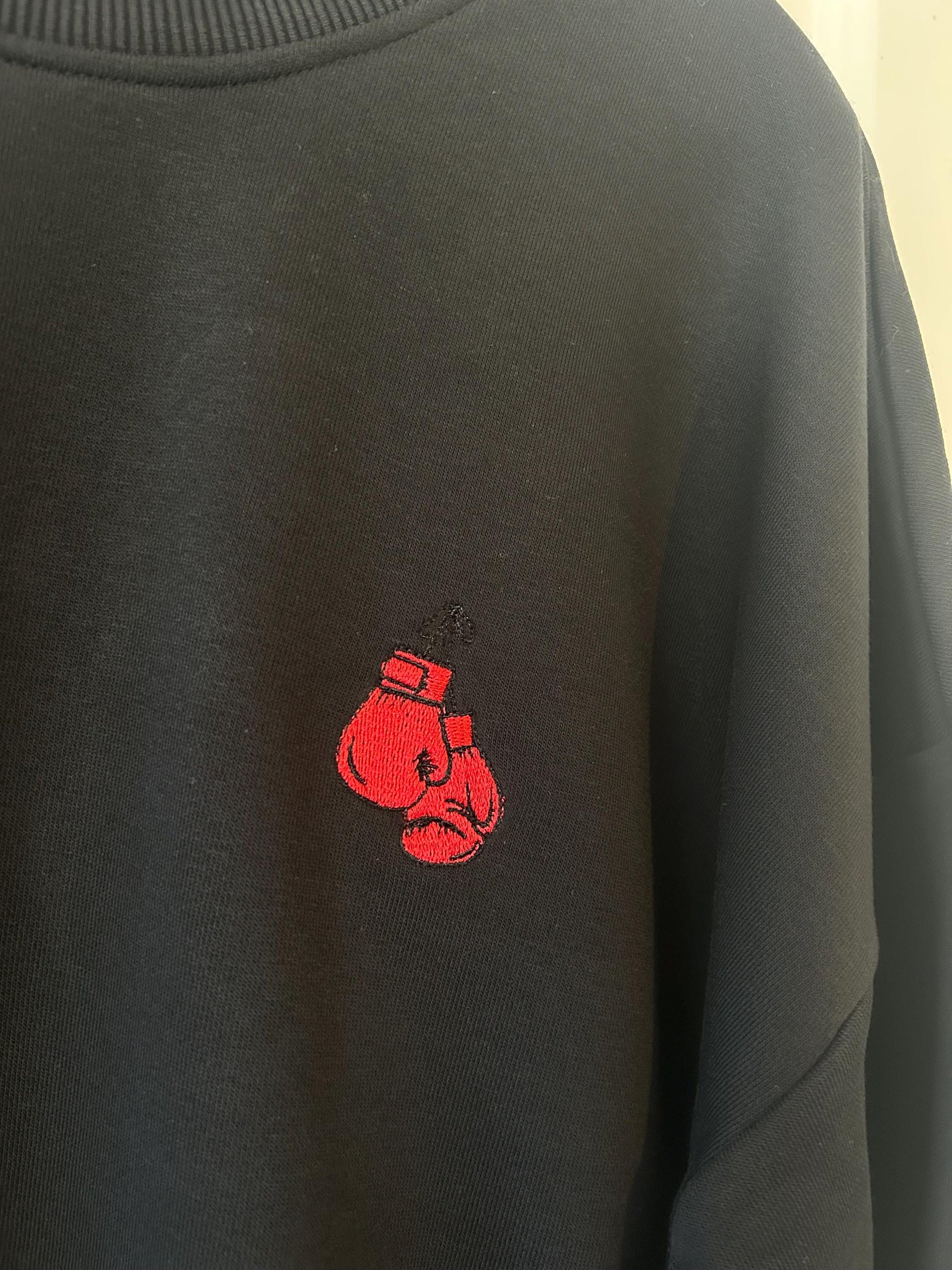 Boxing Gloves embroidered sweatshirt
