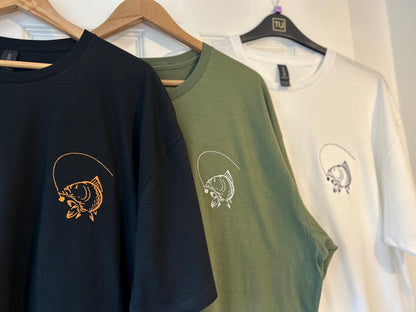 Carp Fishing embroidered T-shirt