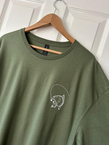 Carp Fishing embroidered T-shirt