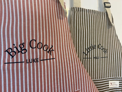 Matching His and Hers personalised Aprons