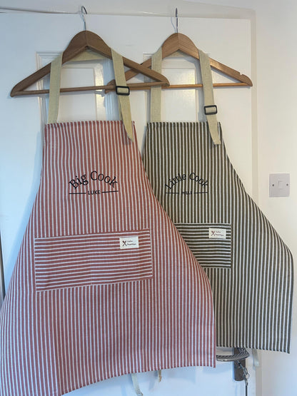 Matching His and Hers personalised Aprons