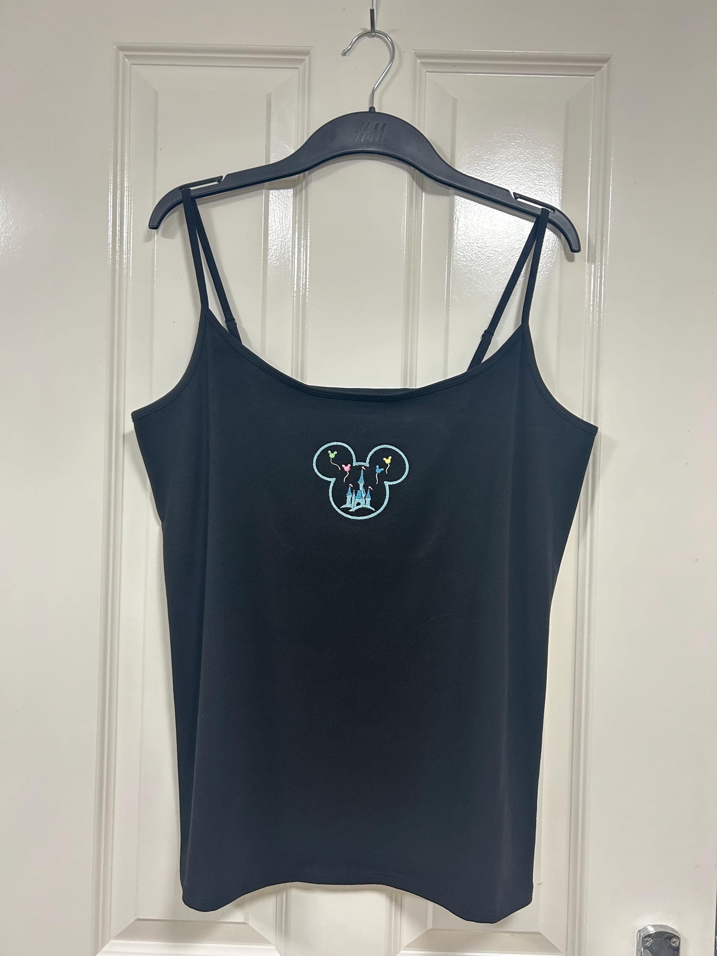 Disney inspired embroidered vest top