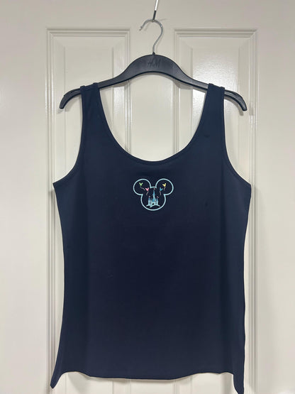 Disney inspired embroidered vest top