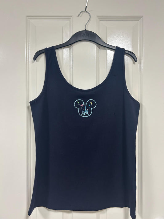 Disney inspired embroidered vest top