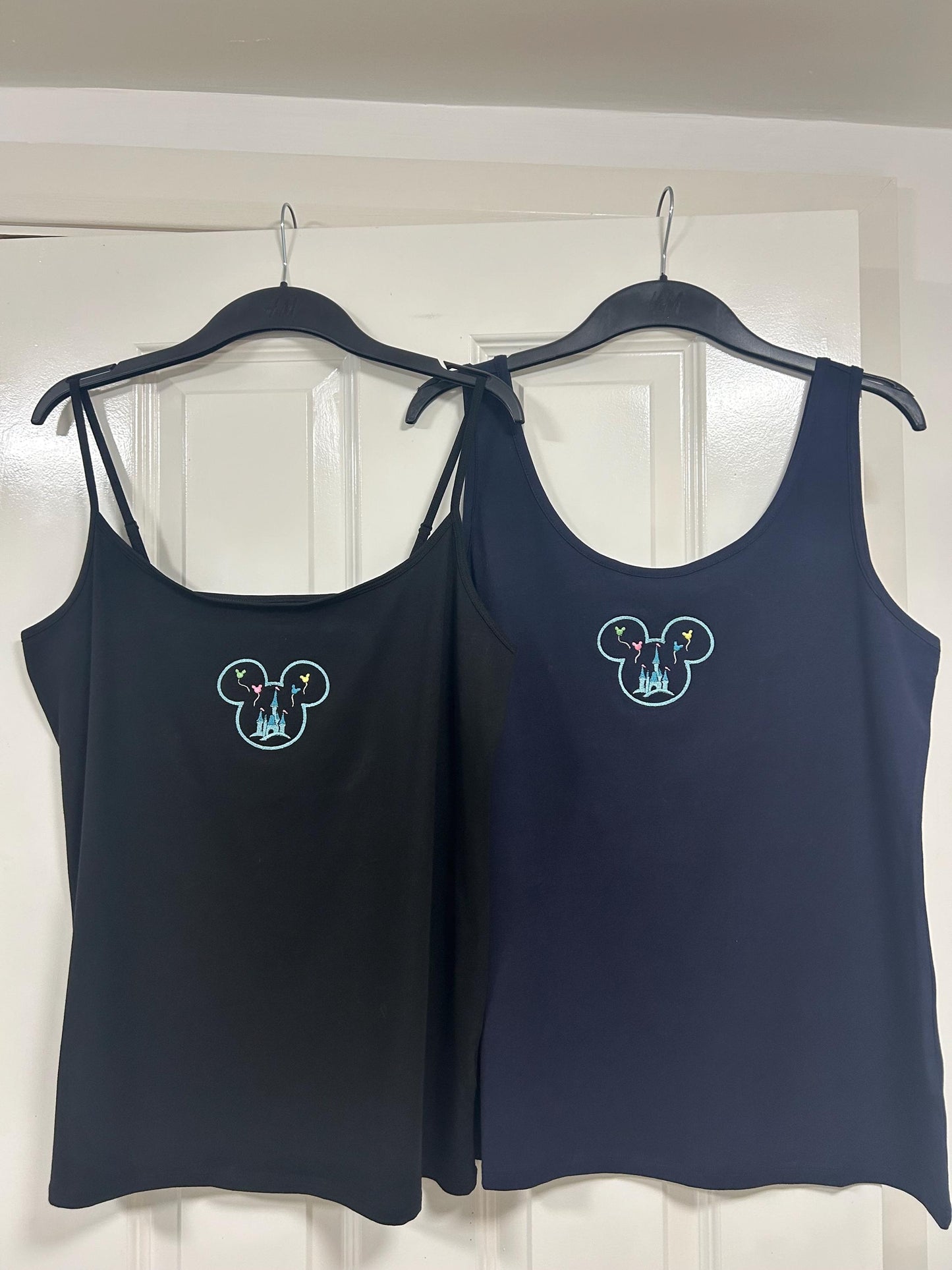 Disney inspired embroidered vest top