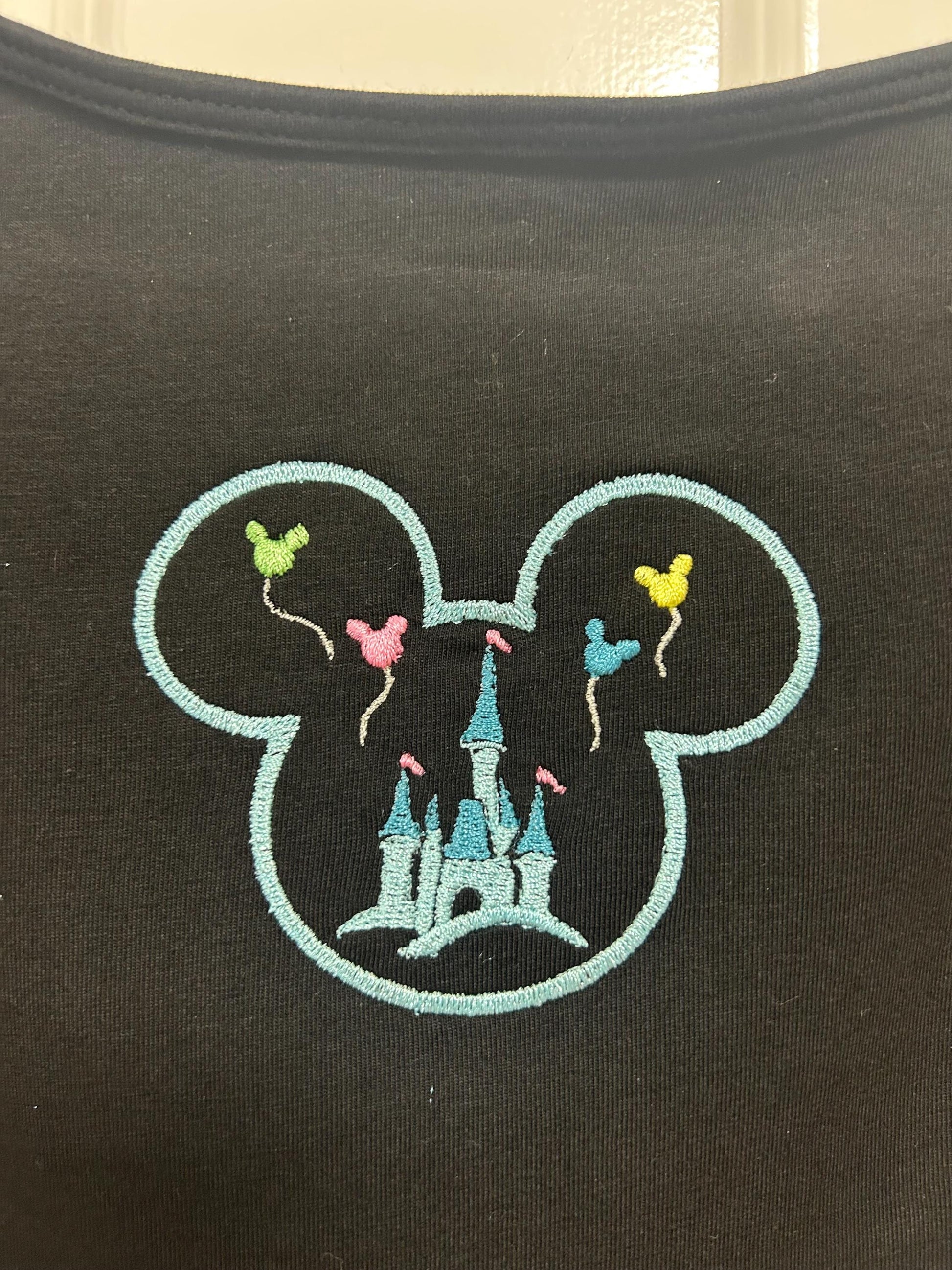 Disney inspired embroidered vest top