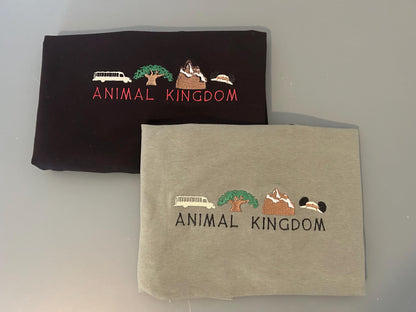 Disney Animal Kingdom inspired embroidered top