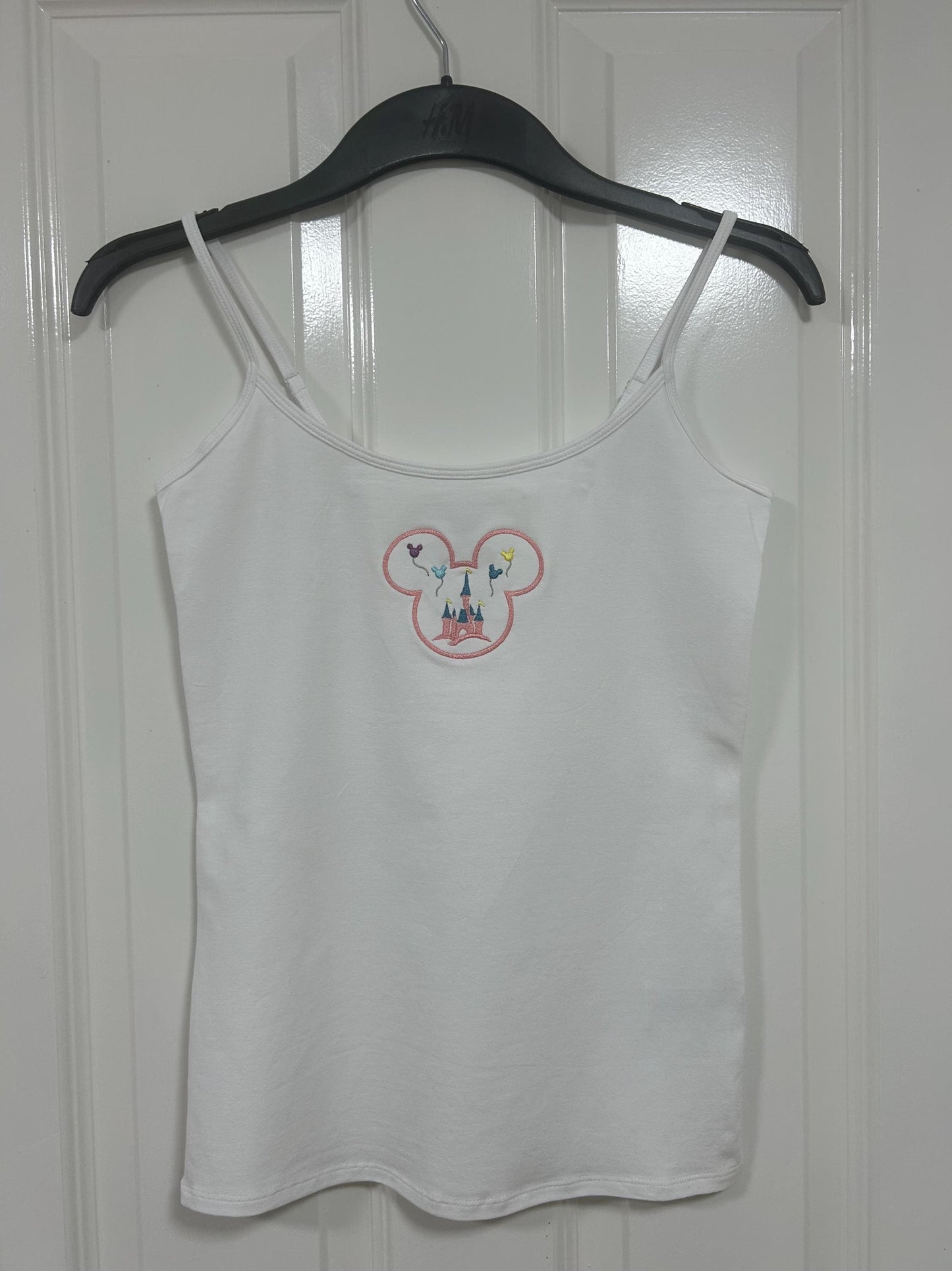 Disney inspired embroidered vest top