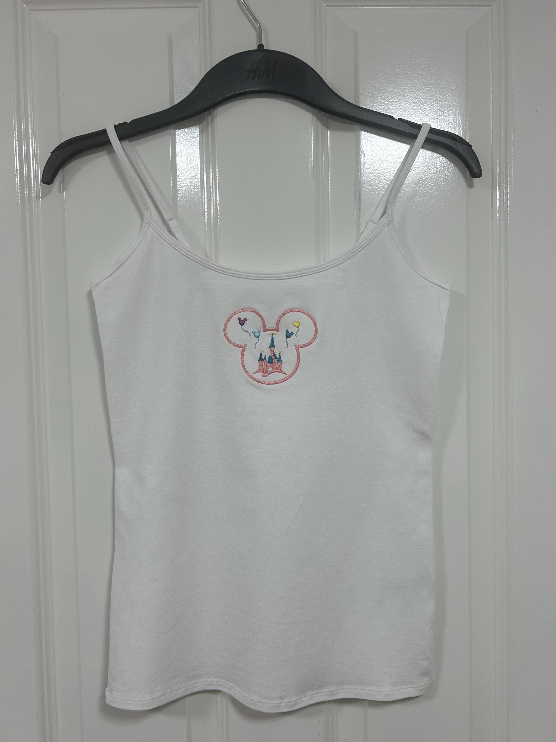 Disney inspired embroidered vest top