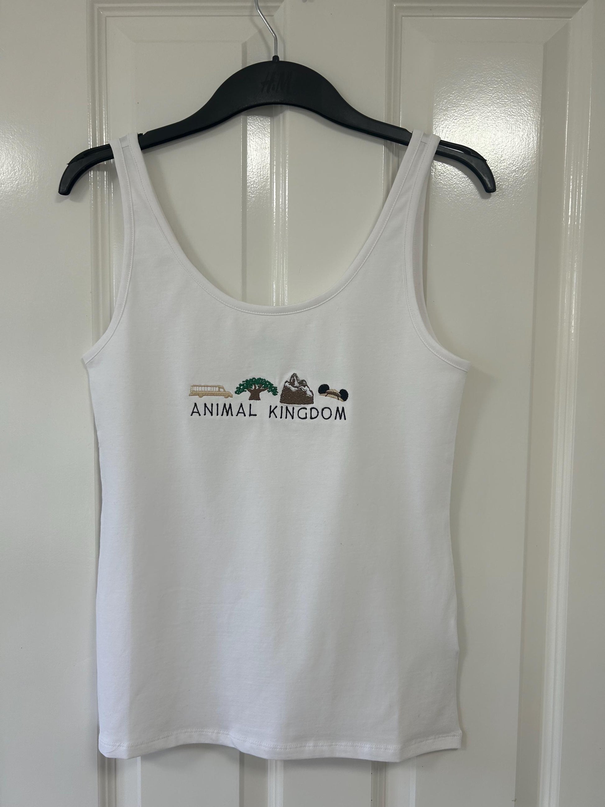 Disney Animal Kingdom inspired embroidered top