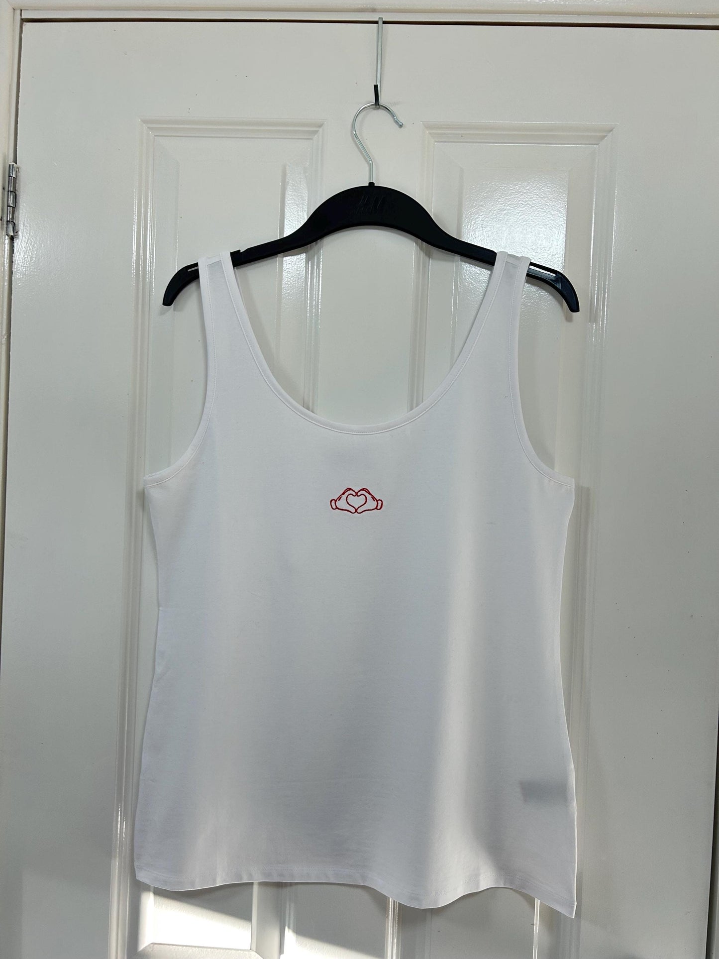 Mickey Mouse heart hands embroidered baby tee /T-shirt