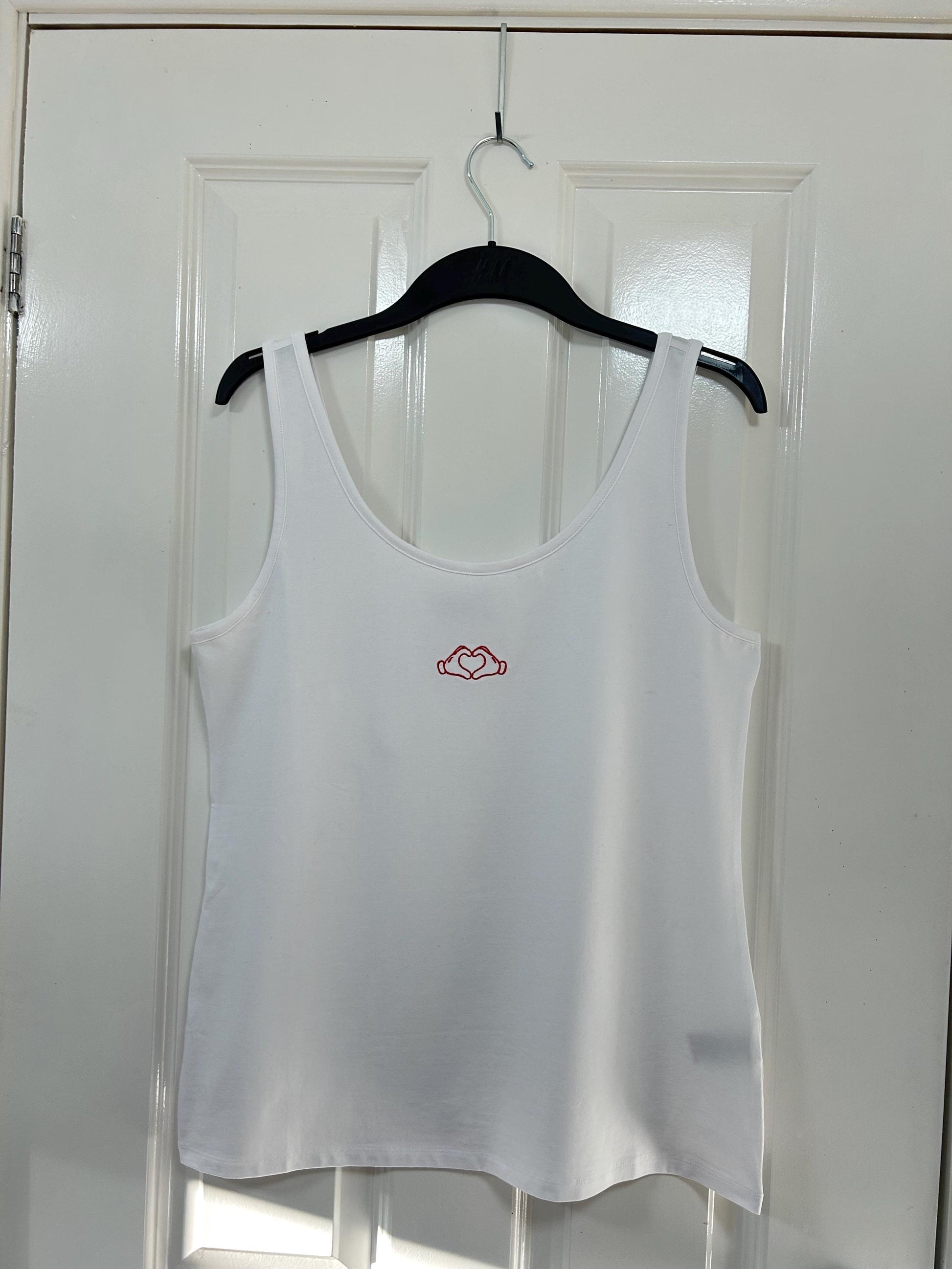 Mickey Mouse heart hands embroidered baby tee /T-shirt