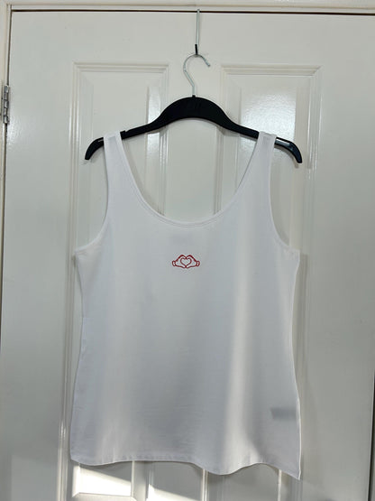 Mickey Mouse heart hands embroidered baby tee /T-shirt