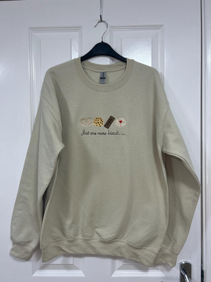 Biscuit lover embroidered sweatshirt