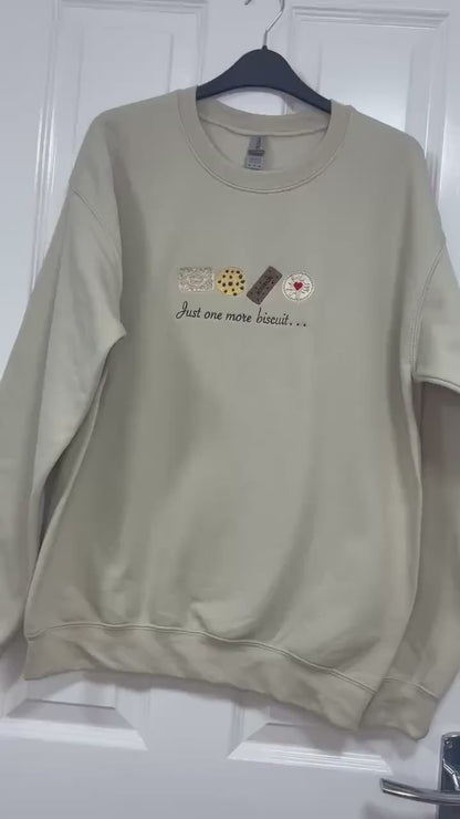 Biscuit lover embroidered sweatshirt